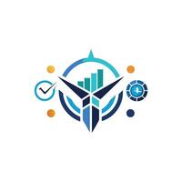 Creative and Elegant Minimalistic Logo Design for Technology and Software Company vector