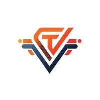 Creative and Elegant Minimalistic Logo Design for Technology and Software Company vector