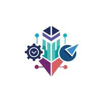 Creative and Elegant Minimalistic Logo Design for Technology and Software Company vector