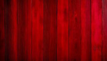 Wooden background painted in red color. Sanded wood. Big boards. photo