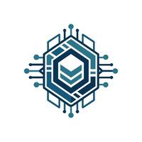Creative and Elegant Minimalistic Logo Design for Technology and Software Company vector