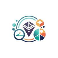 Creative and Elegant Minimalistic Logo Design for Technology and Software Company vector