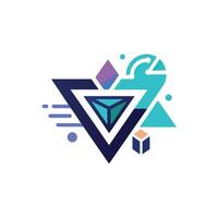 Creative and Elegant Minimalistic Logo Design for Technology and Software Company vector
