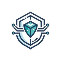 Creative and Elegant Minimalistic Logo Design for Technology and Software Company vector