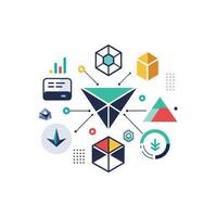 Creative and Elegant Minimalistic Logo Design for Technology and Software Company vector