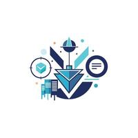 Creative and Elegant Minimalistic Logo Design for Technology and Software Company vector