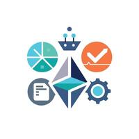 Creative and Elegant Minimalistic Logo Design for Technology and Software Company vector