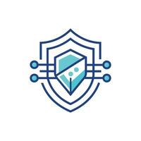 Creative and Elegant Minimalistic Logo Design for Technology and Software Company vector