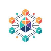 Creative and Elegant Minimalistic Logo Design for Technology and Software Company vector