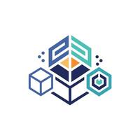 Creative and Elegant Minimalistic Logo Design for Technology and Software Company vector