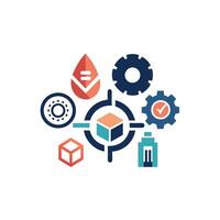 Creative and Elegant Minimalistic Logo Design for Technology and Software Company vector