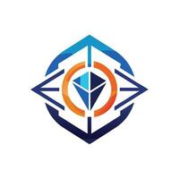 Creative and Elegant Minimalistic Logo Design for Technology and Software Company vector