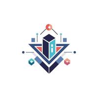 Creative and Elegant Minimalistic Logo Design for Technology and Software Company vector