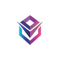 Creative and Elegant Minimalistic Logo Design for Technology and Software Company vector