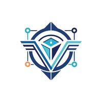 Creative and Elegant Minimalistic Logo Design for Technology and Software Company vector