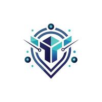 Creative and Elegant Minimalistic Logo Design for Technology and Software Company vector