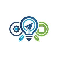 Creative and Elegant Minimalistic Logo Design for Technology and Software Company vector