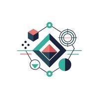 Creative and Elegant Minimalistic Logo Design for Technology and Software Company vector