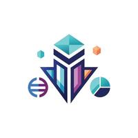 Creative and Elegant Minimalistic Logo Design for Technology and Software Company vector