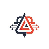 Creative and Elegant Minimalistic Logo Design for Technology and Software Company vector