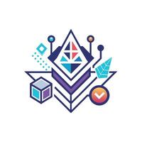 Creative and Elegant Minimalistic Logo Design for Technology and Software Company vector