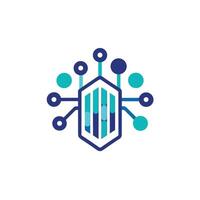 Creative and Elegant Minimalistic Logo Design for Technology and Software Company vector