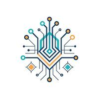 Creative and Elegant Minimalistic Logo Design for Technology and Software Company vector