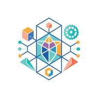 Creative and Elegant Minimalistic Logo Design for Technology and Software Company vector