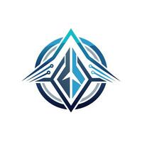 Creative and Elegant Minimalistic Logo Design for Technology and Software Company vector