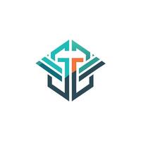 Creative and Elegant Minimalistic Logo Design for Technology and Software Company vector