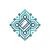 Creative and Elegant Minimalistic Logo Design for Technology and Software Company vector