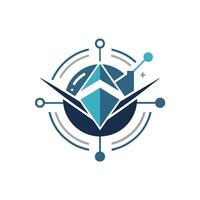 Creative and Elegant Minimalistic Logo Design for Technology and Software Company vector