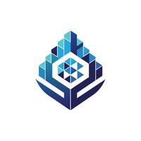 Creative and Elegant Minimalistic Logo Design for Technology and Software Company vector
