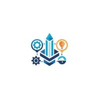 Creative and Elegant Minimalistic Logo Design for Technology and Software Company vector