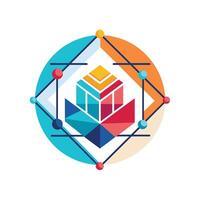 Creative and Elegant Minimalistic Logo Design for Technology and Software Company vector