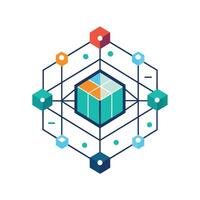Creative and Elegant Minimalistic Logo Design for Technology and Software Company vector