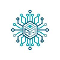 Creative and Elegant Minimalistic Logo Design for Technology and Software Company vector