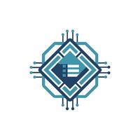 Creative and Elegant Minimalistic Logo Design for Technology and Software Company vector