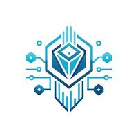 Creative and Elegant Minimalistic Logo Design for Technology and Software Company vector