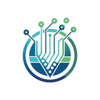 Creative and Elegant Minimalistic Logo Design for Technology and Software Company vector