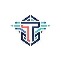 Creative and Elegant Minimalistic Logo Design for Technology and Software Company vector