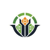 Creative and Elegant Minimalistic Logo Design for Technology and Software Company vector