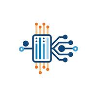 Creative and Elegant Minimalistic Logo Design for Technology and Software Company vector
