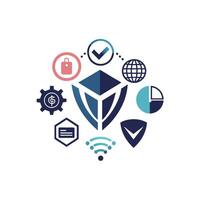 Creative and Elegant Minimalistic Logo Design for Technology and Software Company vector