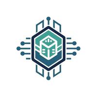 Creative and Elegant Minimalistic Logo Design for Technology and Software Company vector