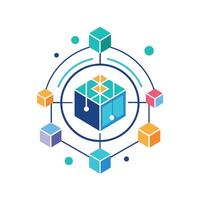 Creative and Elegant Minimalistic Logo Design for Technology and Software Company vector