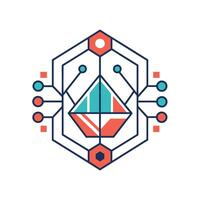 Creative and Elegant Minimalistic Logo Design for Technology and Software Company vector