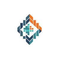 Creative and Elegant Minimalistic Logo Design for Technology and Software Company vector