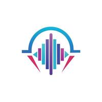 Creative and Elegant Minimalistic Logo Design for Technology and Software Company vector