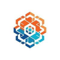 Creative and Elegant Minimalistic Logo Design for Technology and Software Company vector